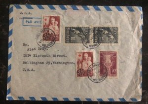 1948 Helsinki Finland Airmail Cover To Washington USA