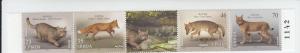 2014 Serbia Fauna Strip of 4 (Scott NA) MNH