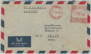 63096 - THAILAND - POSTAL HISTORY - MECHANICAL POSTMARK on COVER to SWEDEN 1970