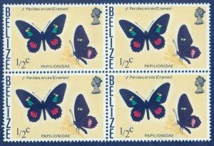 BELIZE SC# 345 F-VF MNH 1974 Block of 4