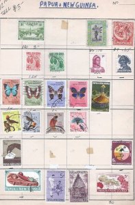 PAPUA & NEW GUINEA  USED GROUP 22 STAMPS STARTS AT A LOW PRICE!