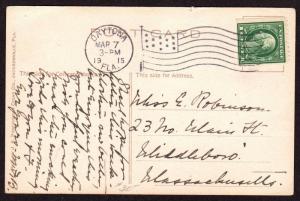 $Florida Machine Cancel Cover, Daytona, 12/19/1913, latest recorded impression