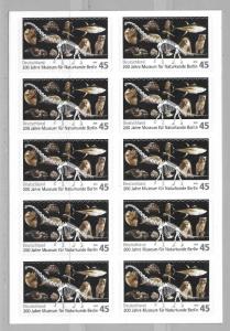 Germany 2556a 200th Berlin Natural History Museum S/A booklet MNH