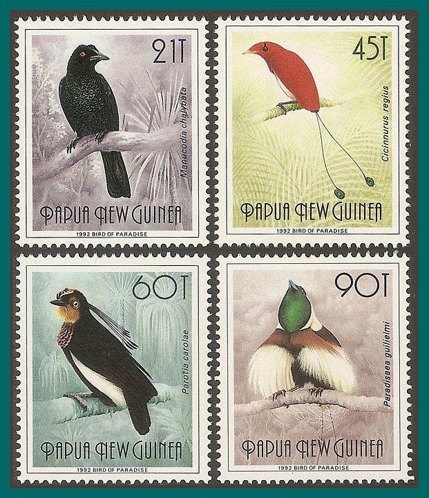 Papua New Guinea 1993 Birds, Big T MNH 770A-770D,SG650a-SG65d