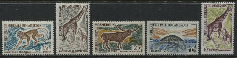 Cameroon 1960's Animal values to 40 francs mint o.g.