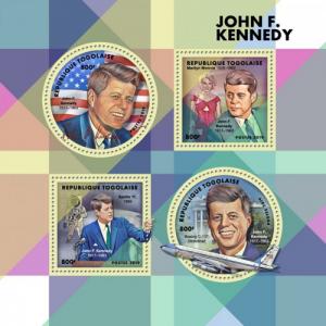 TOGO- 2019 - John Fitzgerald Kennedy - Perf 4v Sheet  - MNH