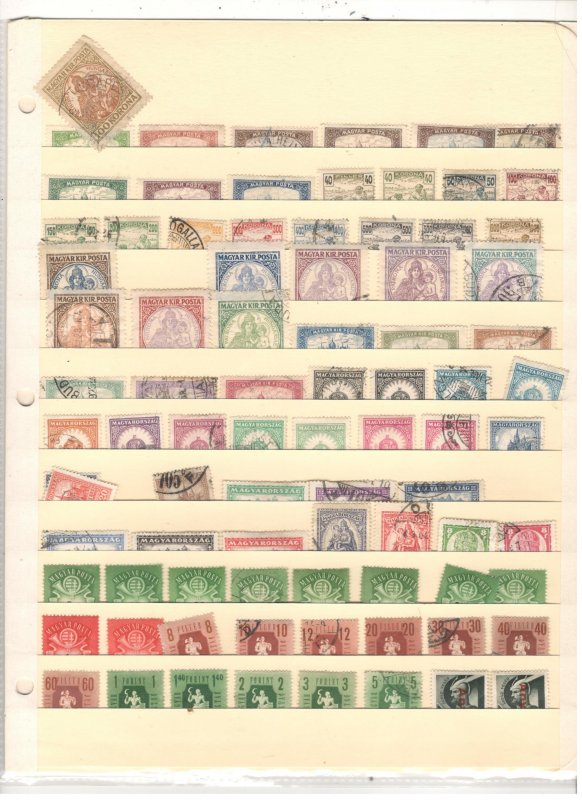 HUNGARY COLLECTION ON STOCK SHEETS, BOTH MINT/USED