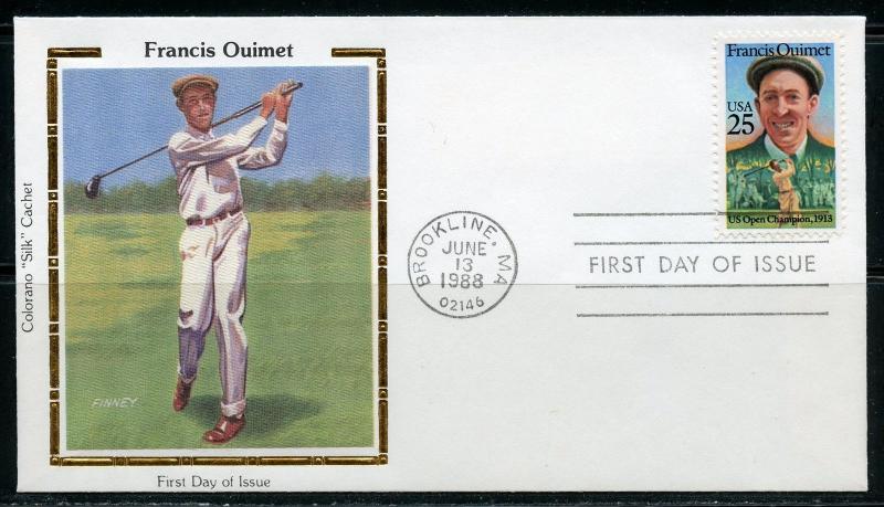 UNITED STATES COLORANO 1988 FRANCIS OUIMET  FIRST DAY COVER