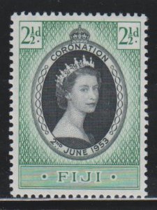 Fiji,  2 1/2d Coronation (SC# 145) MH