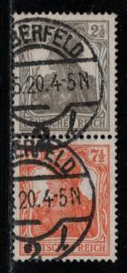 Germany Scott # 97, 98, used, se-tenant, Mi# S11a
