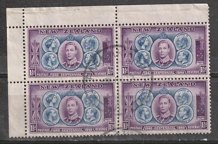 #231 New Zealand Used corner block CDS cancel