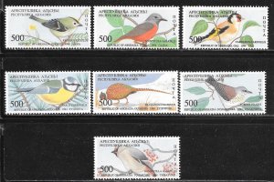 Abkhazia Mi L4, L8, L12, L16, L20, L24, L28: 500r Birds, VF