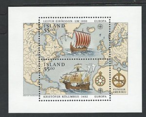 Iceland sheetlet mnh sc 751