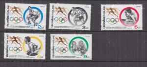 THAILAND, 1994 Centenary Olympic Committee set of 5, mnh.