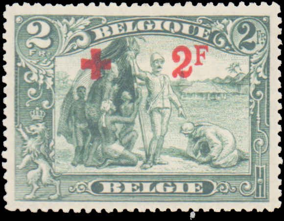 Belgium #B45, Incomplete Set, 1918, Hinged