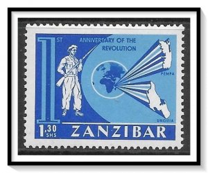 Zanzibar #321 Anniversary & Reconstruction MNH