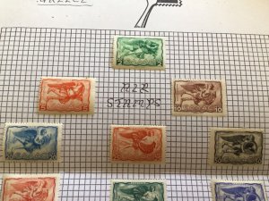 Greece mounted mint stamps  on  folded page A13090