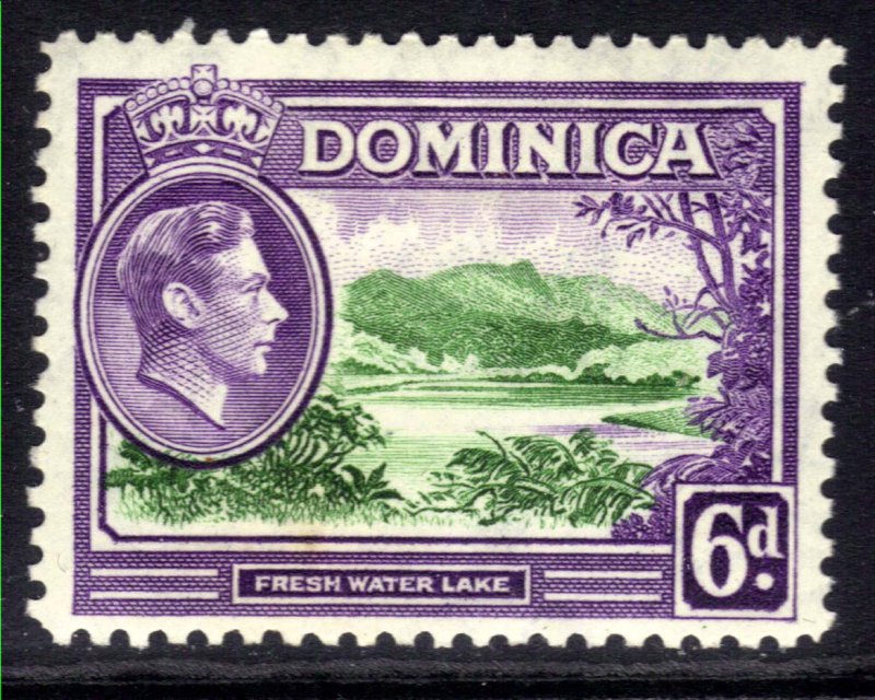 Dominica 1938 - 47 KGV1 6d Fresh Water Lake MM SG 105 ( B608 )