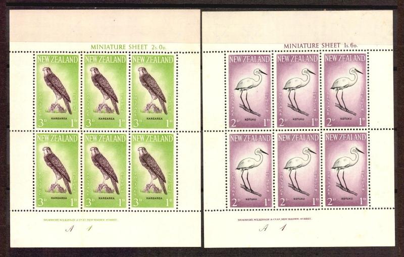 8 BIRD SHEETS NEW ZEALAND MNH STAMPS CATALOGUE VALUE 120 GB POUNDS