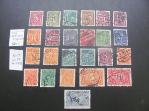 Germany 1921 USED SIGNED OECHSNER MI. 177/196 PARTIAL VF 1200+ EUROS (157)