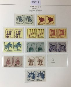 MOMEN: US STAMPS  1975-1981 MINT OG NH COLLECTION LOT #13011