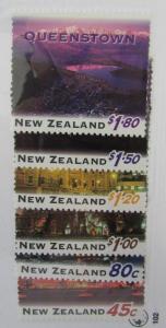 Dunedin New Zealand SC #1249-54 QUEENSTOWN Red Cactus Design  MNH stamps