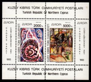 Turkish Cyprus - Mint Souvenir Sheet Scott #345 (Modern Art)