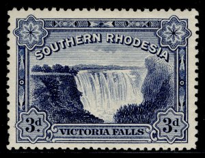 SOUTHERN RHODESIA GV SG30, 3d deep ultramarine, M MINT. Cat £15.