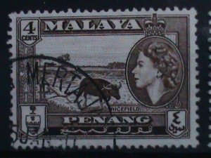 ​MALAYSIA STAMPS: 1961 SC#86 -VERY OLD USED SETS STAMP. VERY RARE