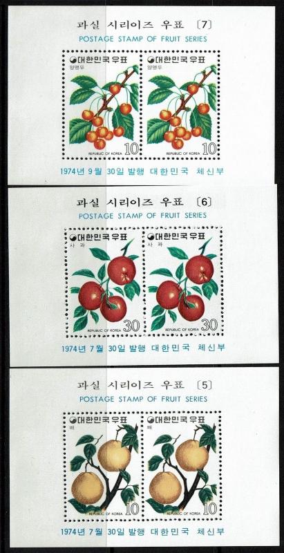 Korea SC# 897a-899a, Mint Never Hinged, 897a minor crease -  Lot 031917