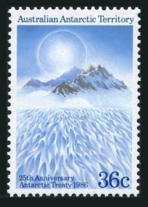 Australian AT L75, MNH. Michel 73. Antarctic Treaty, 25th Ann. 1986.
