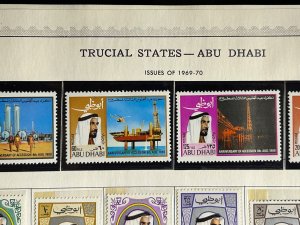 Abu Dhabi #61-64 MNH