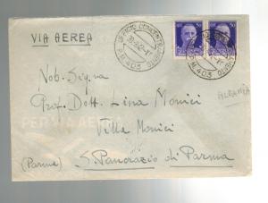 1942 Albania Cover From Internment Camp PM 403 to Parma Italian stamps letter