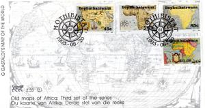 Bophuthatswana - 1993 Old Maps FDC SG 298-301