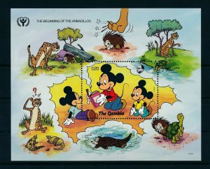 [22374] Gambia 1991 Disney Mickey Mouse and beginning of the Armadillos MNH