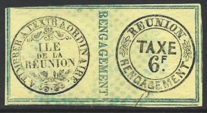 Reunion 1878 Revenue Rengagements 6F Forbin #7 F/VF Used-