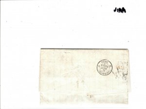 GB Cover 2½d Plate 5 DESTINATION MAIL London 95 Duplex SG.141 Cat £125 1877 AA16