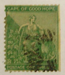 B228 Cape of Good Hope 19 1 sh yel-grn U cv $3.50