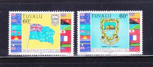 Tuvalu 255-256 Set MNH Flags (C)