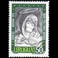 URUGUAY 1973 - Scott# 869 Christmas Set of 1 NH