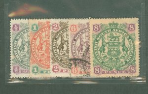 Rhodesia (1890-1923) #50-52/55-56