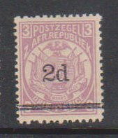 Transvaal 141 1887 Overprint MH