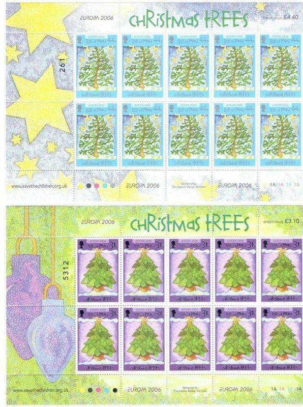 2006 Europa Cept Isle Of Man / Man 2 Mini-Sheets 'Integration Youths' MNH