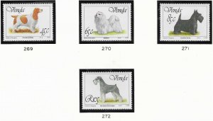 South Africa - Venda  #269 -272  Dogs   (MNH) CV $7.00