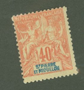 St. Pierre & Miquelon #74 Unused Single