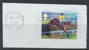 QE II Famous Horses £1.57 value - Arkle - fine Used  on piece