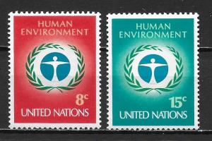 United Nations 229-30 Environment Conference set MNH