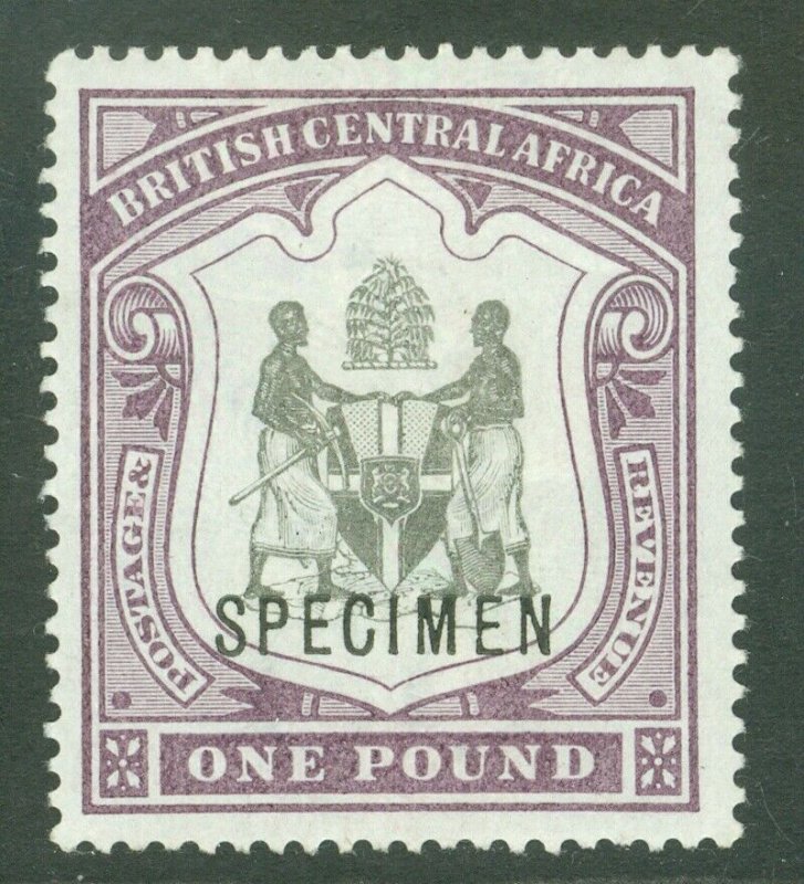 SG 51s British Central Africa, Nyasaland 1897-1900. £1 black & dull purple... 
