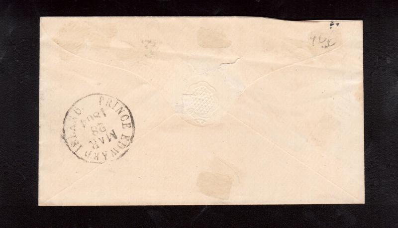 Prince Edward Island #1 Used On Cover **With Certificate**