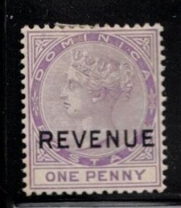 DOMINICA Scott # 18 MH - With Revenue Overprint